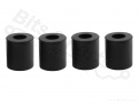 Bed leveling spacer/afstandsbus siliconen 16mm zwart (set van 4)