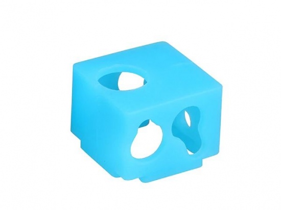 Heat block sok/sleeve XCR BP6 siliconen blauw