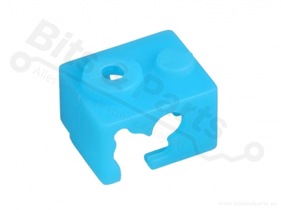 Heat block sok/sleeve E3D V6 siliconen blauw