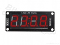 Cijferdisplay 4-digits 7-segments TM1637 clock rood - 50x19mm