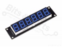 Digit display 6-Digit 7-segments 74HC595 blue - 75x19mm 
