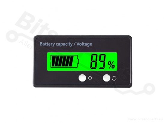 Accu capaciteits-meter/-display voor lithiumbatterijen groen