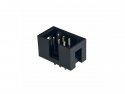 Box header Molex 6-pin male gouden pins (2x3p)
