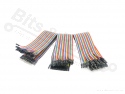 Breadboard Jumper cables Dupont 40cm SET F/F, M/F, M/M