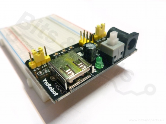 Breadboard voedingsmodule MB102 3,3 / 5V - USB