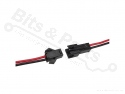 Kabelset JST SM 2 pins - zwart/rood 30cm 