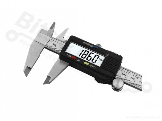 Schuifmaat digitaal 150mm 0,01mm resolutie RVS