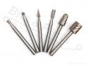 Freesset voor hout/metaal 6-delig
