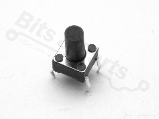 Microswitch drukknop (maakcontact) 6x6x5,5mm