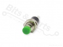 Push button contact mini round green NC
