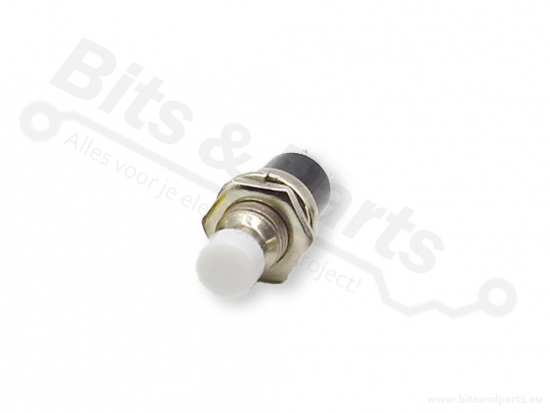 Drukcontact mini rond wit NC