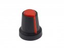 Knop Druppel Mengpaneel-stijl Zwart/rood