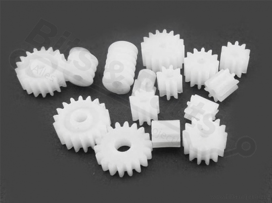 Plastic Gear Set 15 Pieces