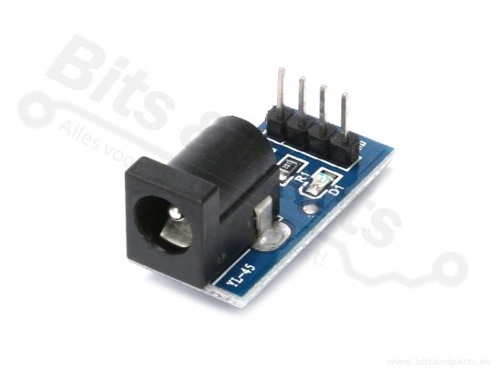 Power supply board with DC5.5/2.1mm jack plug