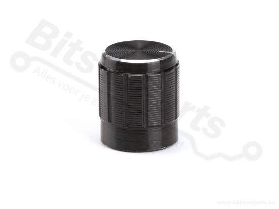 Knop Aluminium 14,5x17mm zwart 