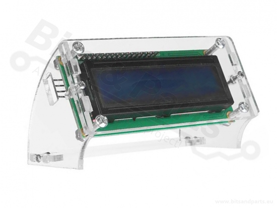 Stand/Houder voor 16x2 1602 LCD display modules - helder acryl