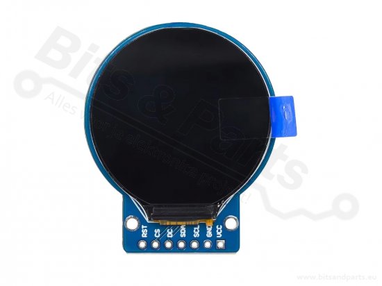Display LCD Rond 240px 1,28 inch SPI/GC9A01