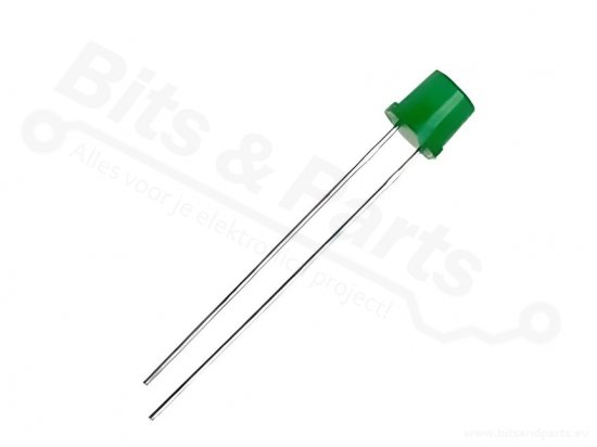 LED 5mm Groen Flat Top