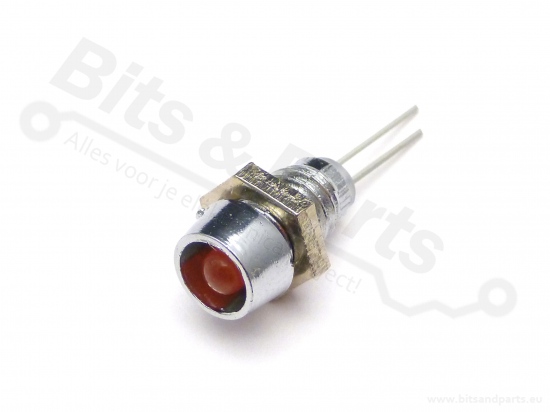 LED fitting/armatuur  3mm metaal chrome