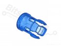 LED fitting/armatuur  5mm transparant blauw