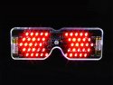 Doe-het-zelf LED Disco bril kit rood