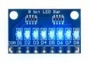 LED Level indicator - 8 LEDs common anode blue