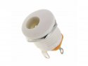 Chassis part 2.1x5.5mm power plug jack plug white
