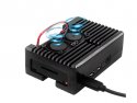Raspberry Pi 4B Aluminum Case Black with 2 fans