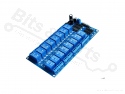 Relais board 16-kanaals 12V - optocoupled