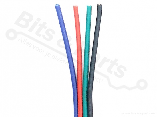 Wire for connecting RGB LEDs 0.35mm² 22AWG per meter