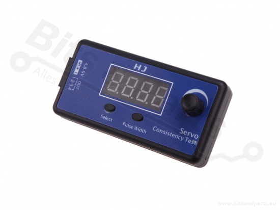 Servo motor tester with display analog/digital