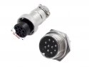 Signaalconnector Aviation GX16 10 pins male/female