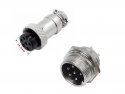 Signaalconnector Aviation GX16  6 pins male/female