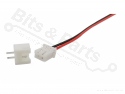 Signaalconnector JST XH 2.54mm  2-polig met draad en socket 15cm