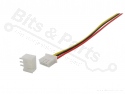 Signaalconnector JST XH 2.54mm  3-polig met draad en socket 15cm