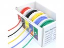 Siliconendraadset meeraderig 24AWG 0,2mm2 5 kleuren x 10m