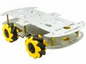 Smart Car Chassis 4WD Mecanum Aluminum Double