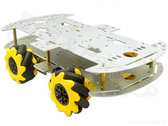 Smart Car Chassis 4WD Mecanum Aluminium Dubbel