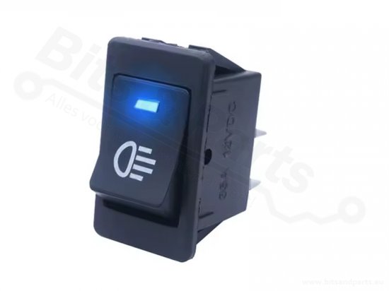 Rocker Snap-In On/Off Light Switch ASW-17D Blue