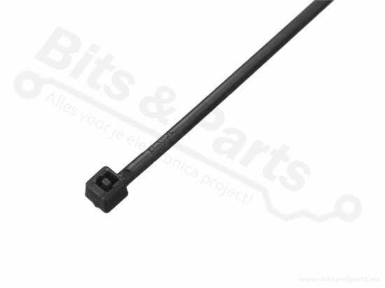 Tie-wrap kabelbinder 230x3mm zwart 10 stuks