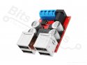 Buckconverter Step Down DC-DC 5V Uin:8-35,0V Uout:5V 8A 4x USB connector
