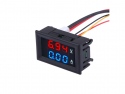 Digitale voltmeter + amperemeter met display 100V / 10A