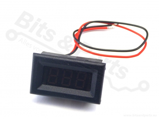 Digitale voltmeter met display groen 3,2-30,0V mini