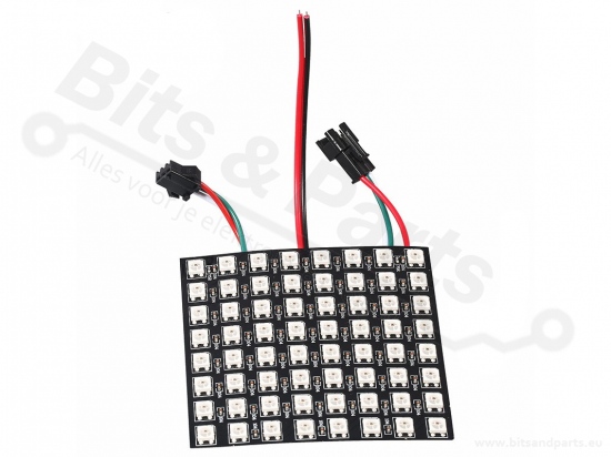 LED Board Flexibel 8x8 WS2812B 5050 RGB LED met drivers (64bits)