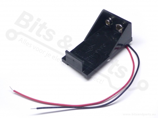 Batterijhouder voor 9V blok batterij (6LR61/6LF22)