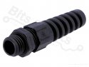 Cable gland with strain relief M12 IP68 polyamide black