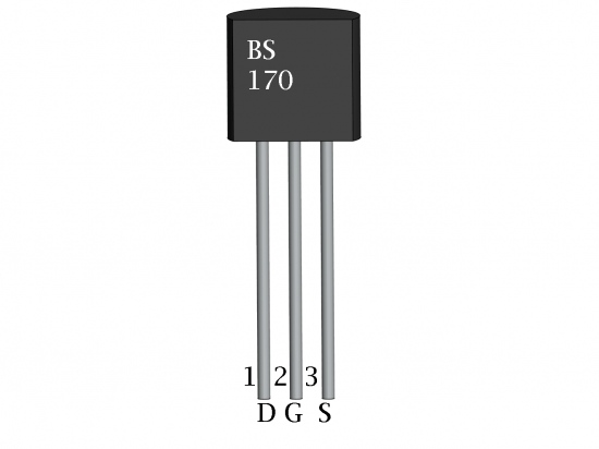 BS170 N-Channel MOSFET pinout