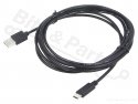 USB Aansluitkabel USB A <-> USB C 3,0 meter zwart