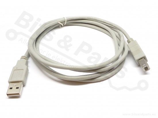 USB Aansluitkabel USB A <-> USB B 1,8 meter (oa. v. Arduino's en printers)