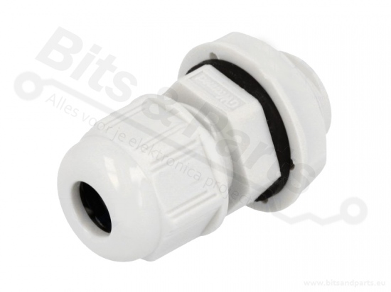 Cable gland 3-6.5mm PG7 IP68 water/dustproof grey